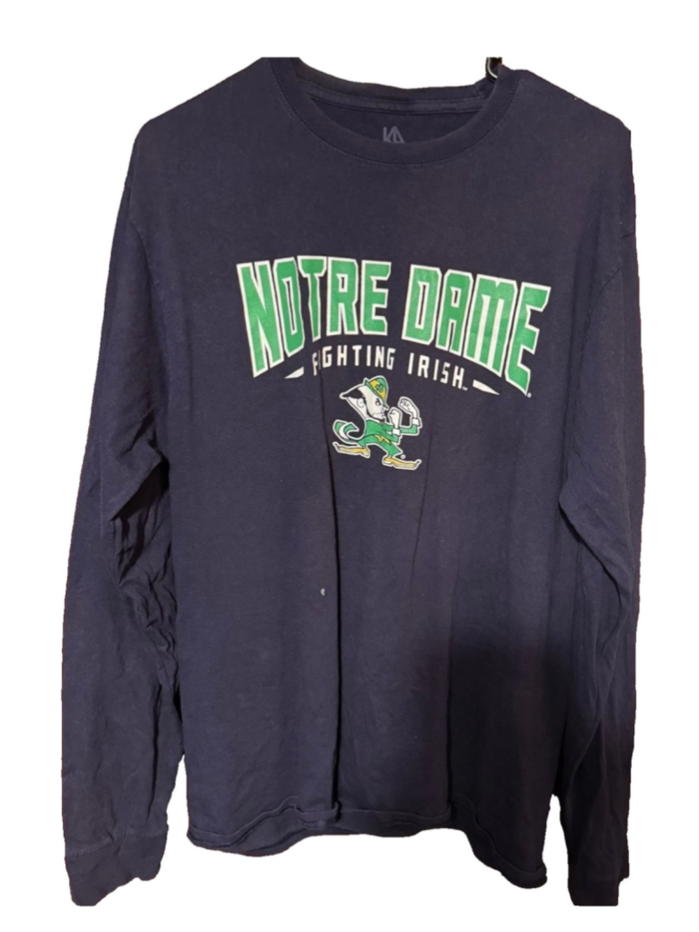 Notre Dame Fighting Irish Blue Knights Apparel TShirt Size L